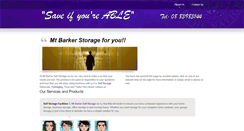 Desktop Screenshot of mtbarkerselfstorage.com.au